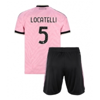 Camiseta Juventus Manuel Locatelli #5 Segunda Equipación Replica 2026-27 para niños mangas cortas (+ Pantalones cortos)